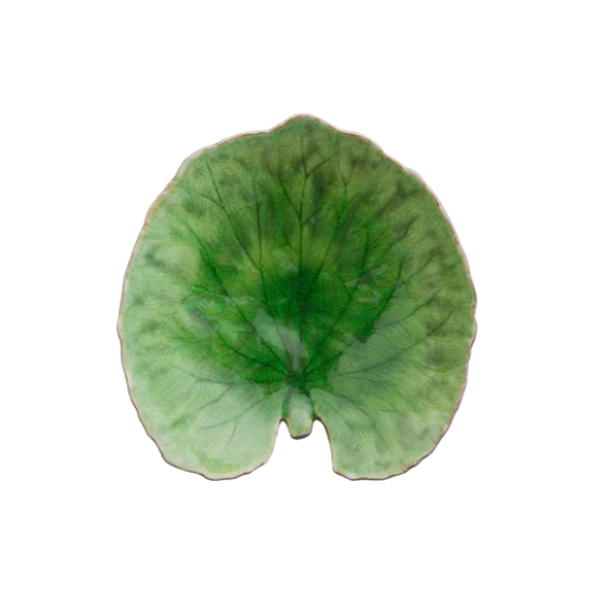Riviera Alchemille Leaf Plate, shown on a white background