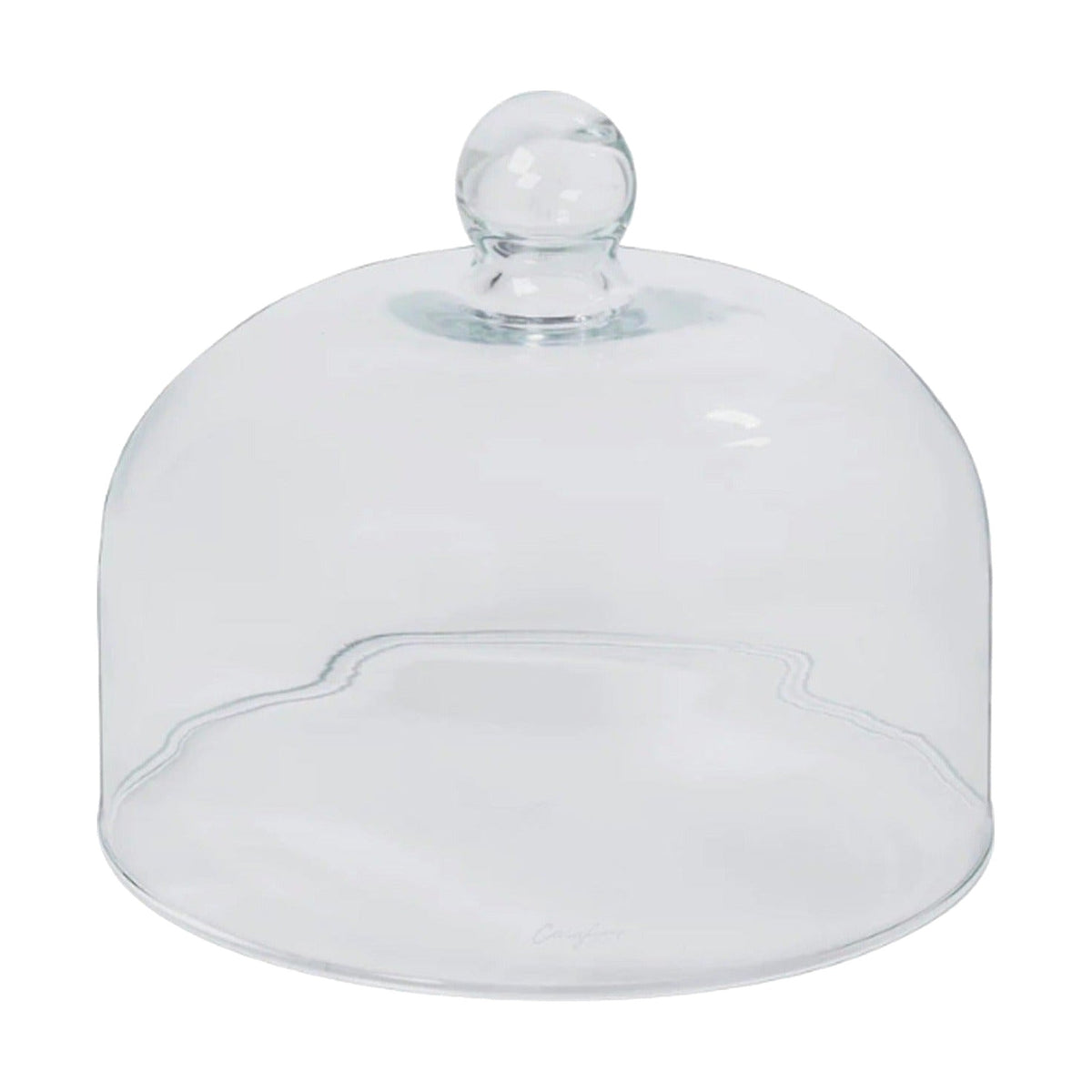 Large Arcade Glass Cheese Dome, shown on a white background
