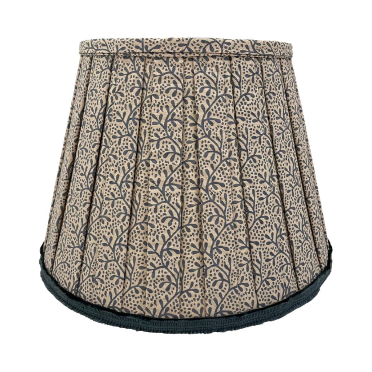 Robert Kime Blue & White Pleated Lampshade on white