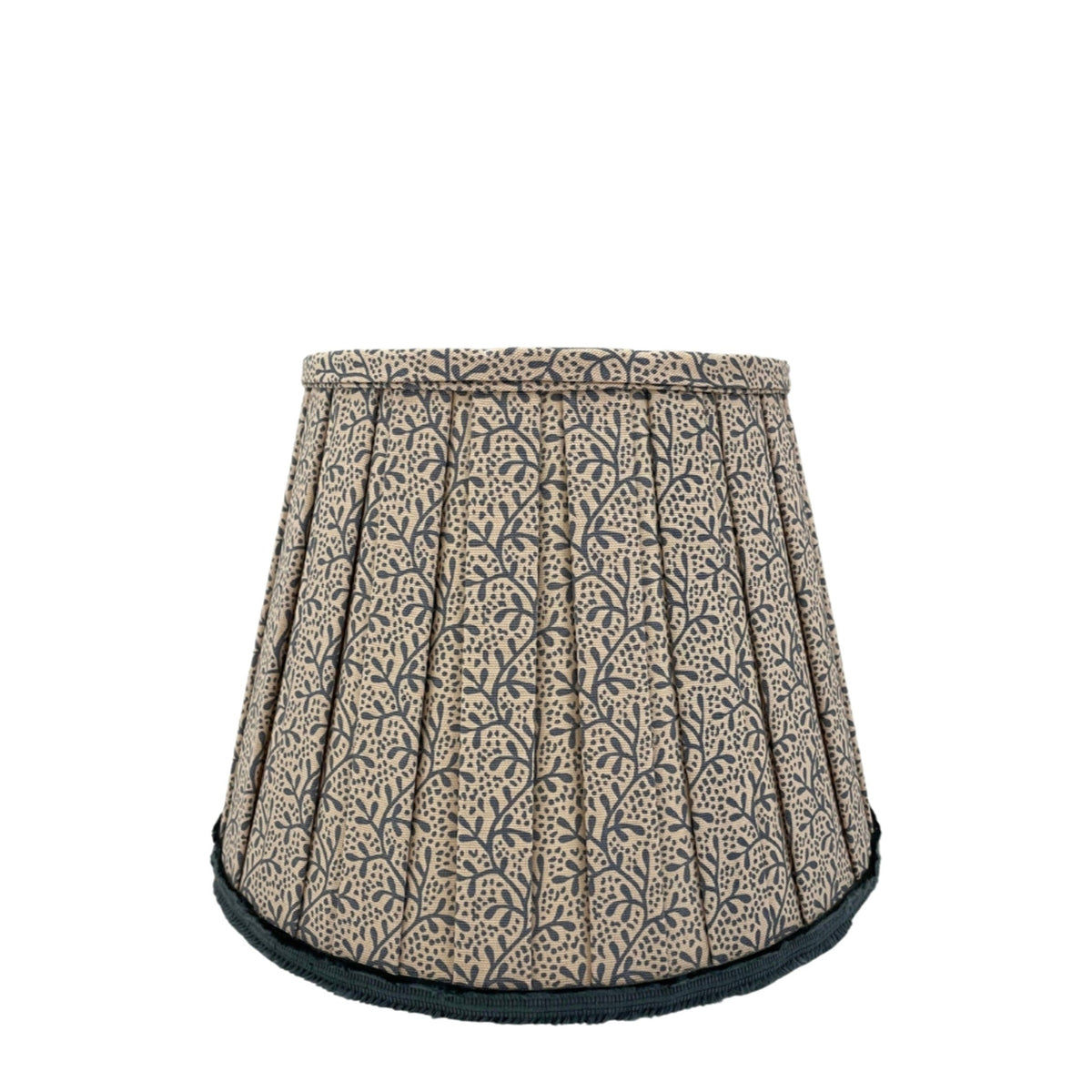 Robert Kime Blue & White Pleated Lampshade on white
