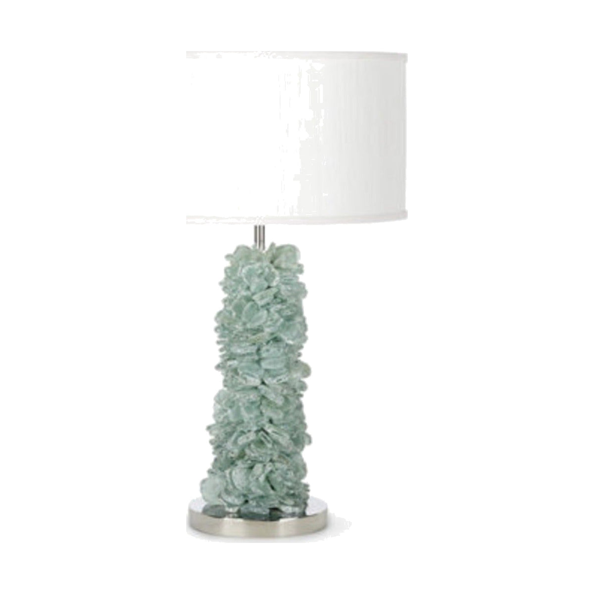 Seaglass Table Lamp on white