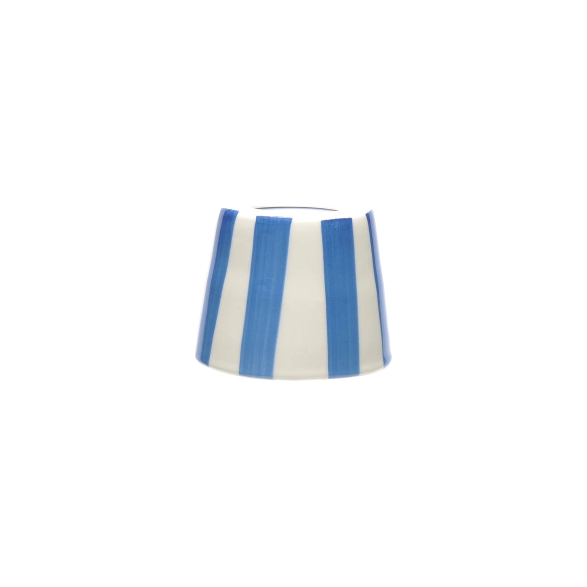Blue Stripe Ceramic Shade on white