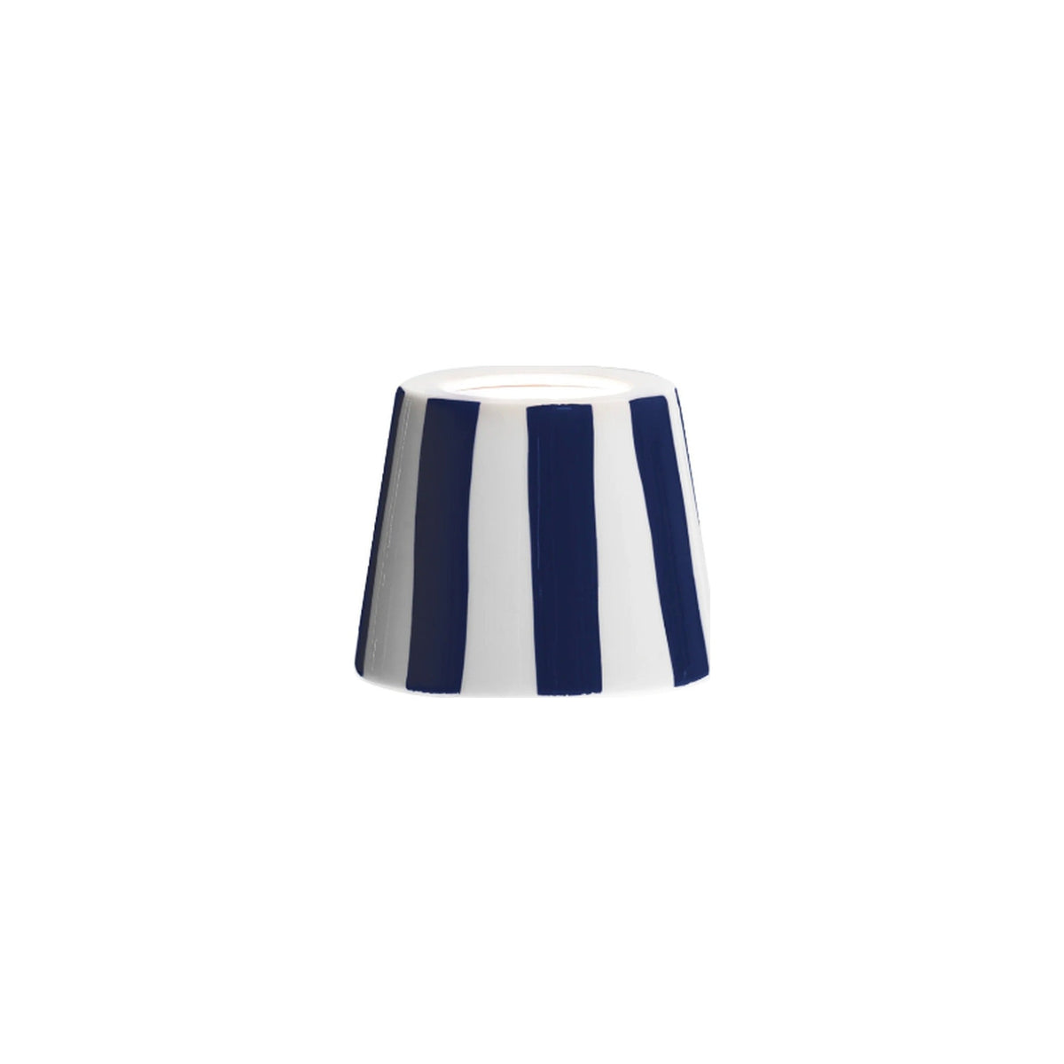 Navy Stripe Ceramic Shade on white