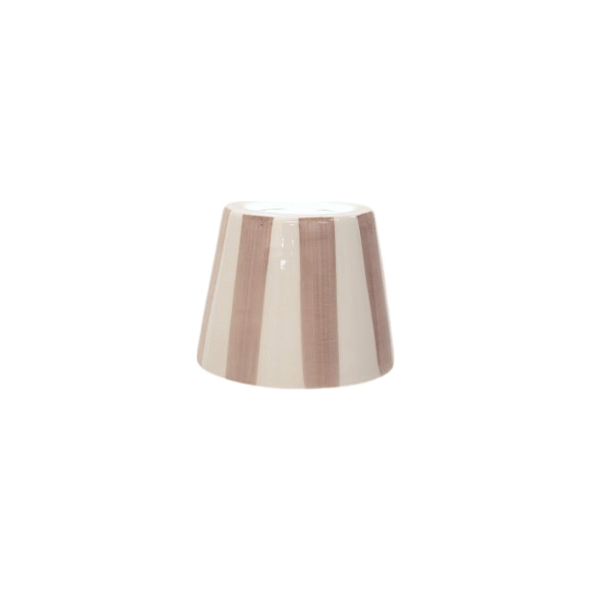 Sand Stripe Ceramic Shade on white
