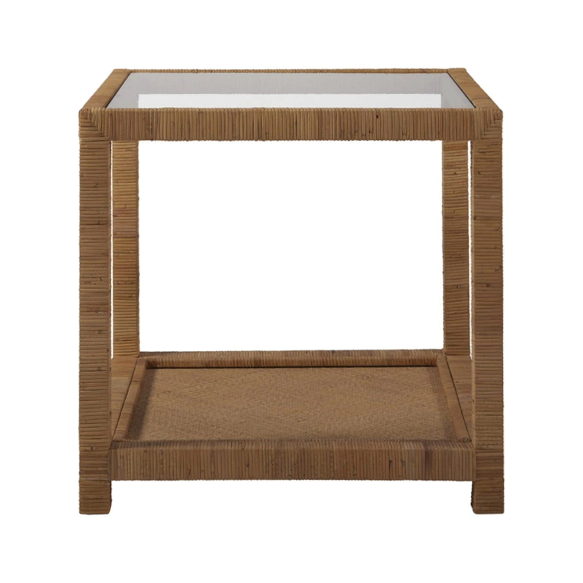 Long Key End Table on a white background