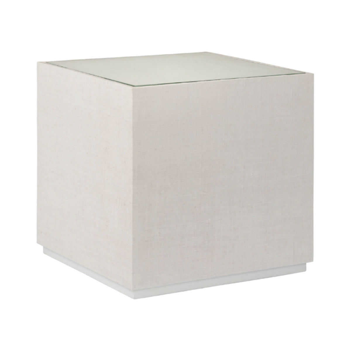 White Bunching Raffia Table on a white background