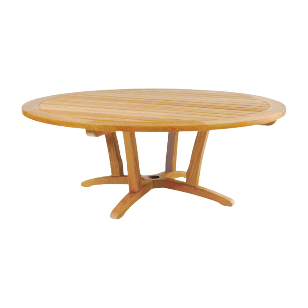 Teak Chatter Table on a white background