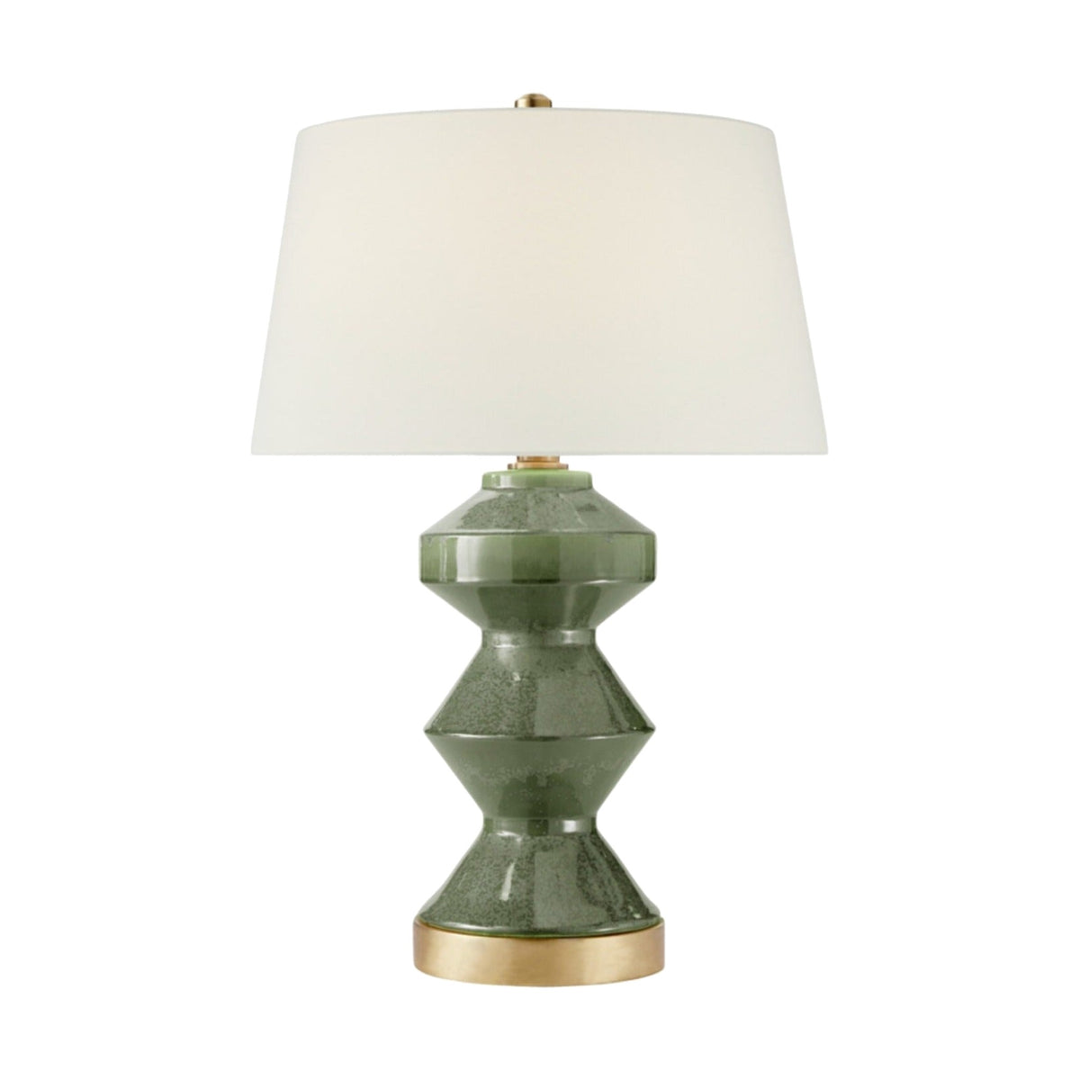 Weller Zig-Zag Table Lamp on white