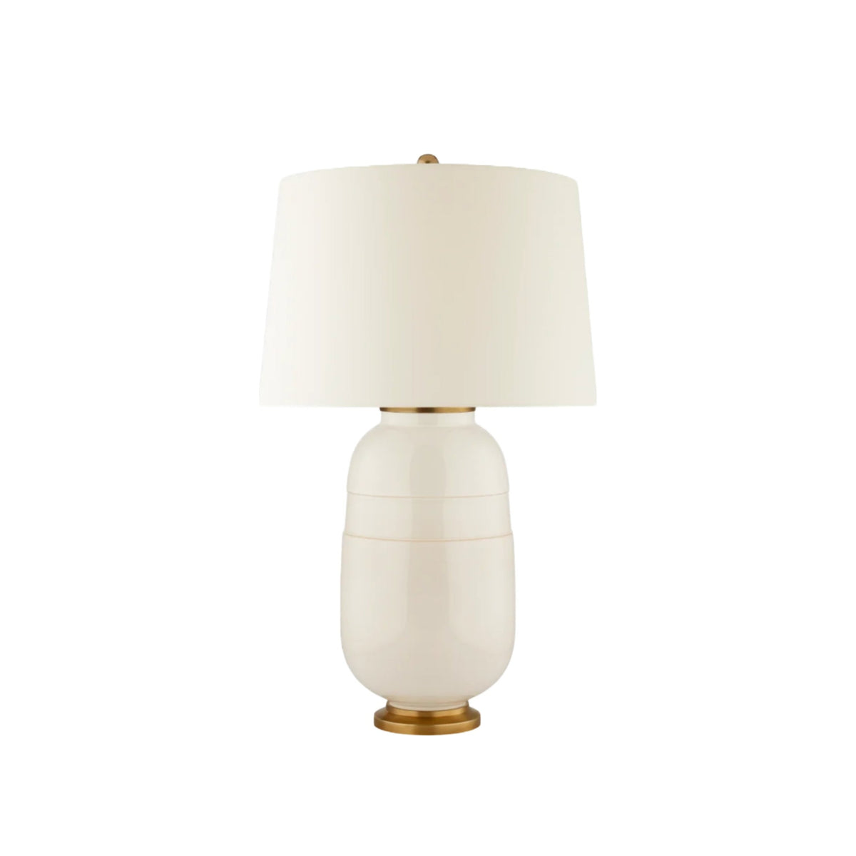 White Newcomb Medium Table Lamp, shown on a white background