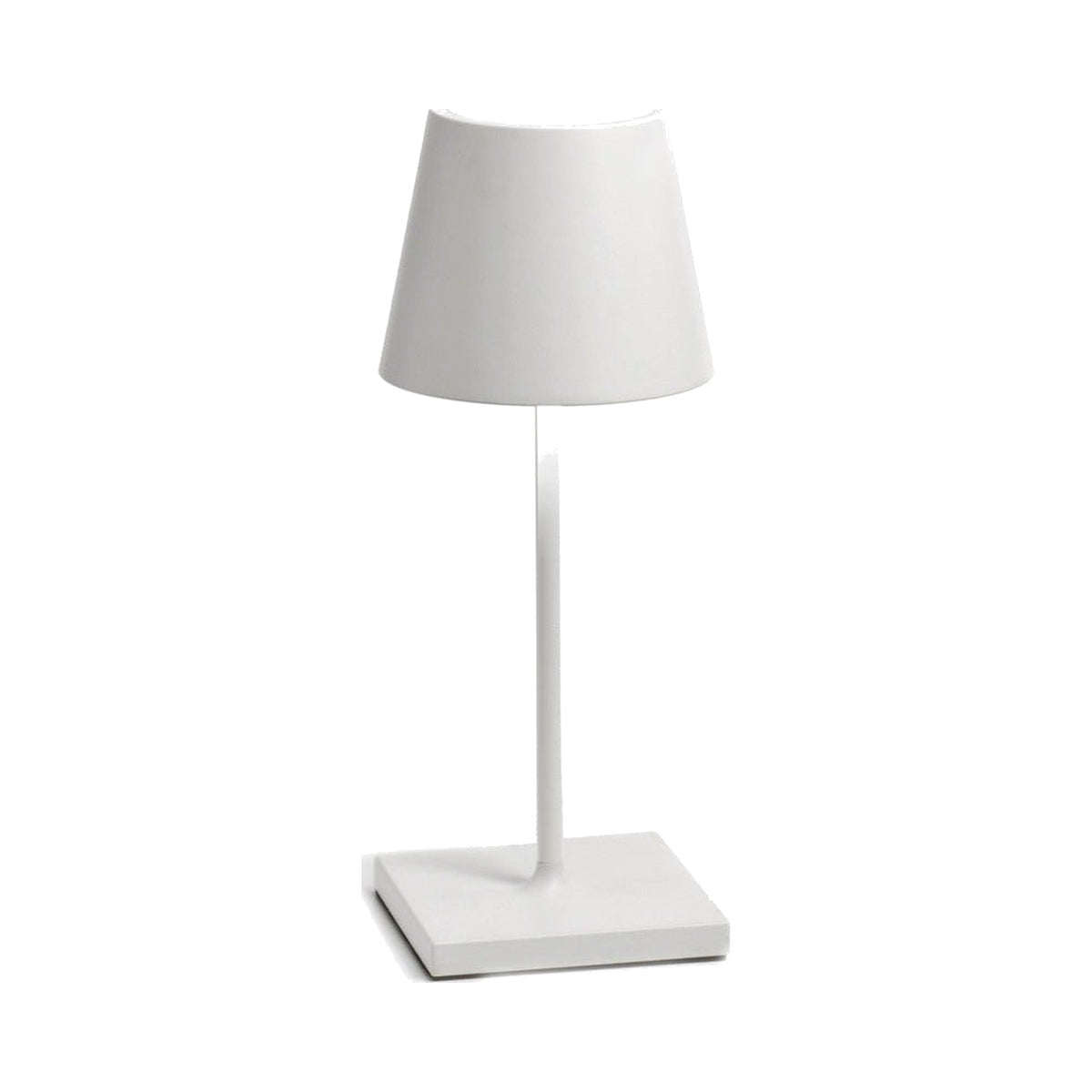 White Poldina Pro Mini Rechargeable Table Lamp, shown on a white background