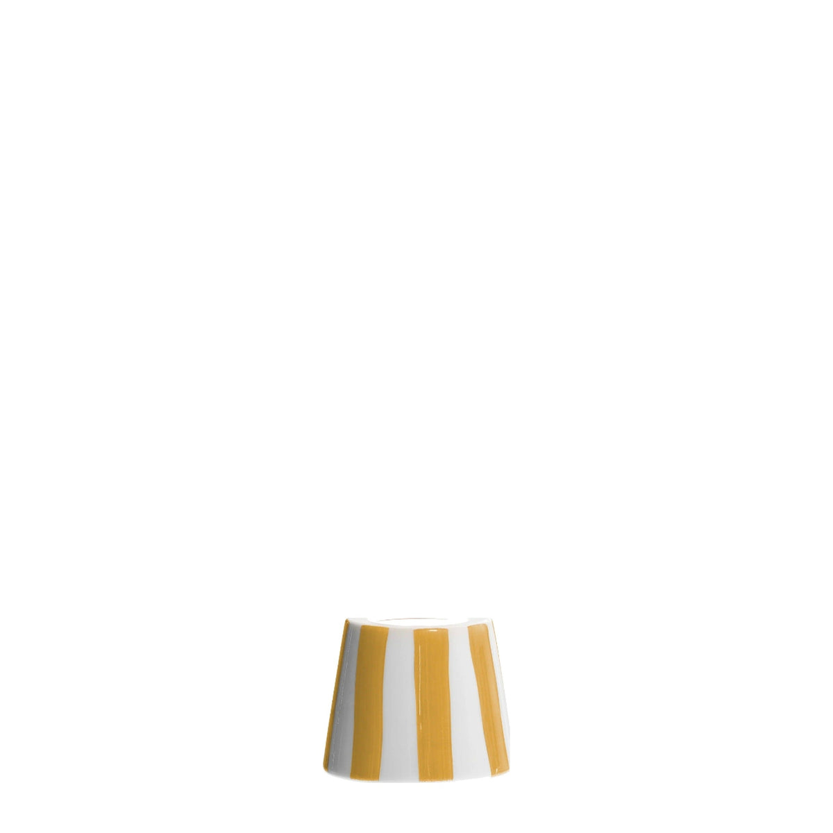 Yellow Stripe Ceramic Shade on white