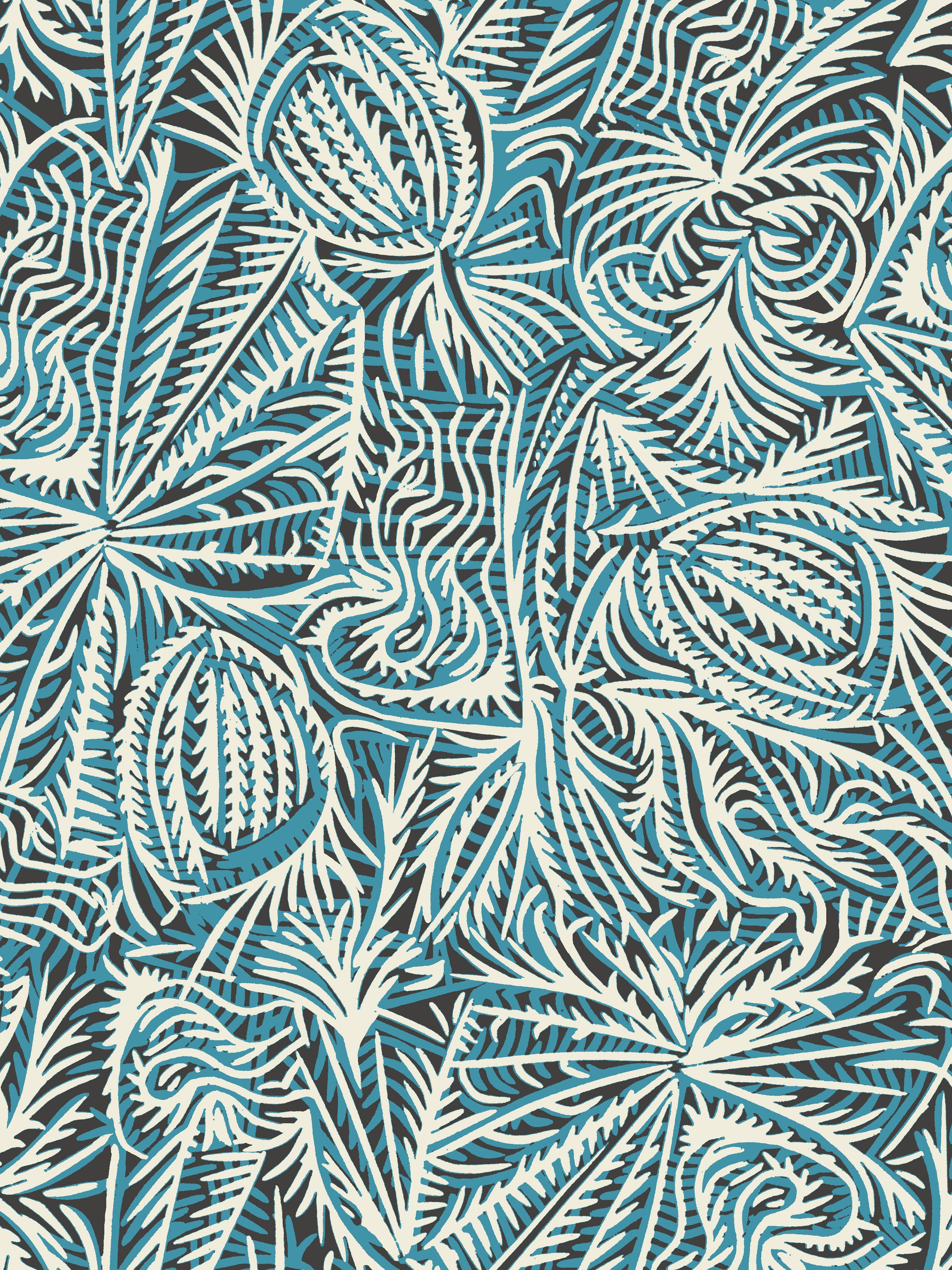 Danielle Rollins "Pablo" Fabric in Blue