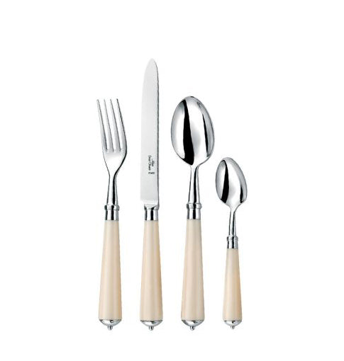 Ivory Stainless Steel Cutlery 5 Piece Place Setting - Danielle D Rollins 