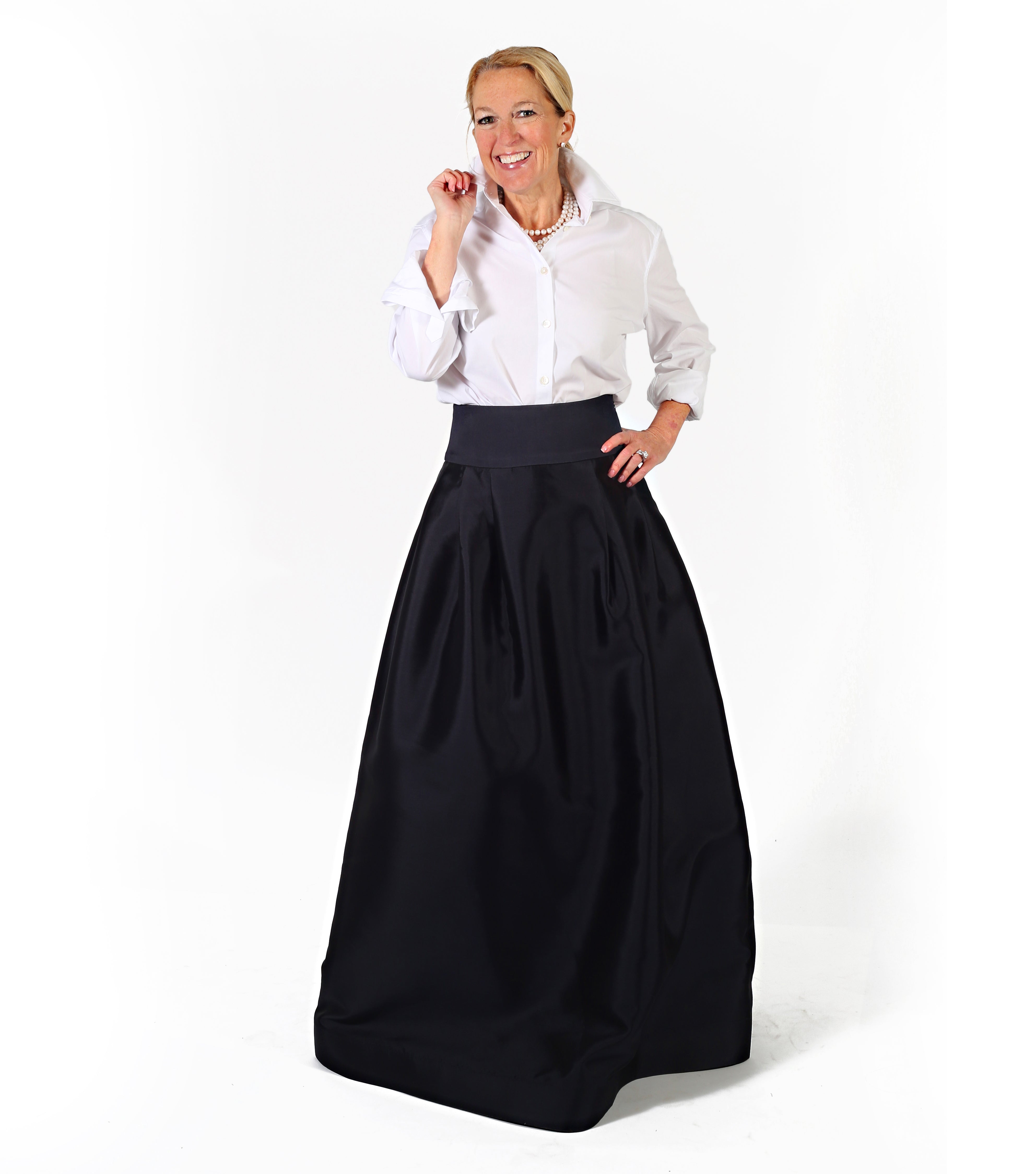 Cecil Silk Wool Ball Skirt - Danielle D Rollins