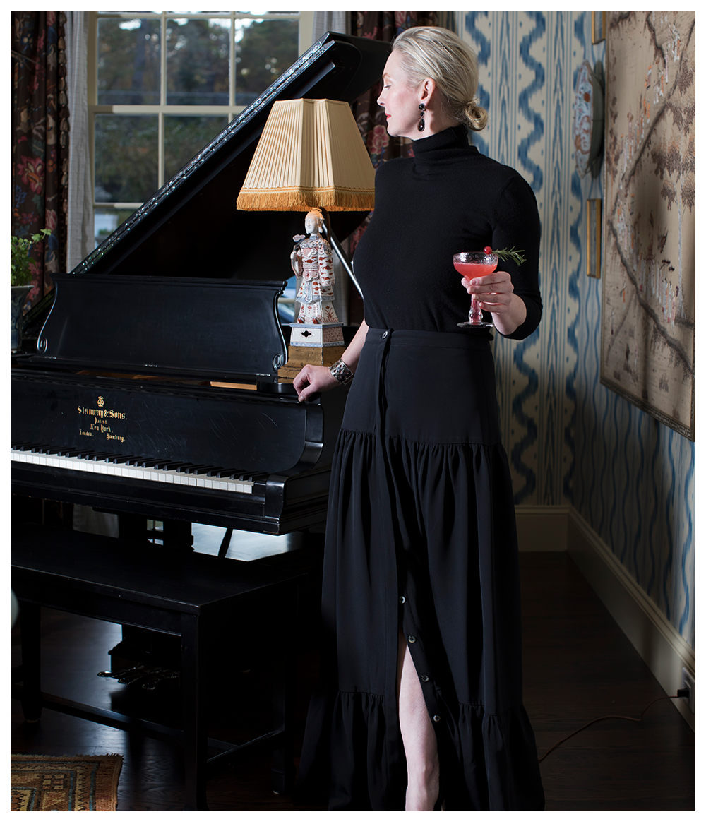 Jackie “Peasant” Skirt in Silk - Danielle D Rollins