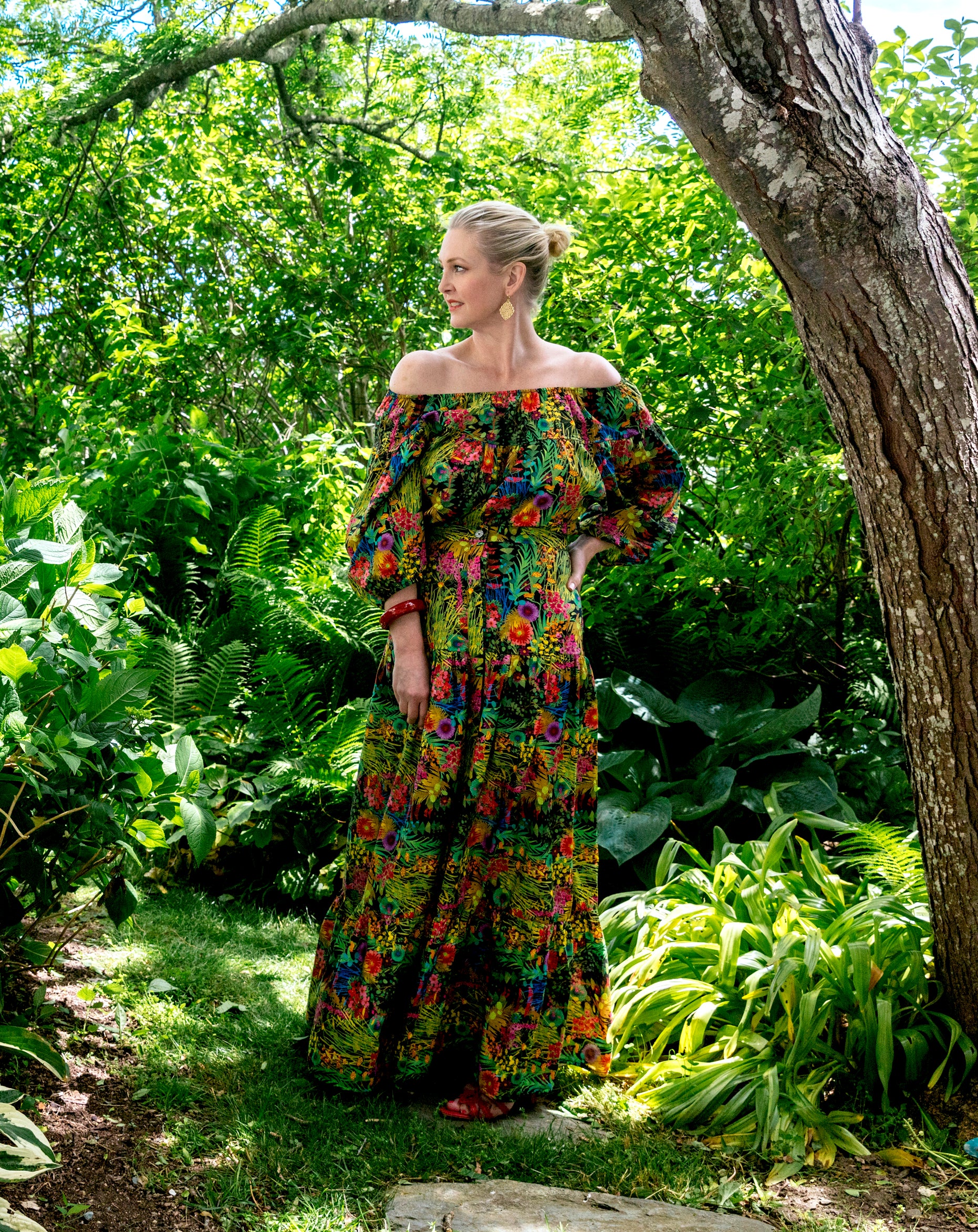Jackie "Peasant" Skirt in Mixed Liberty Prints
