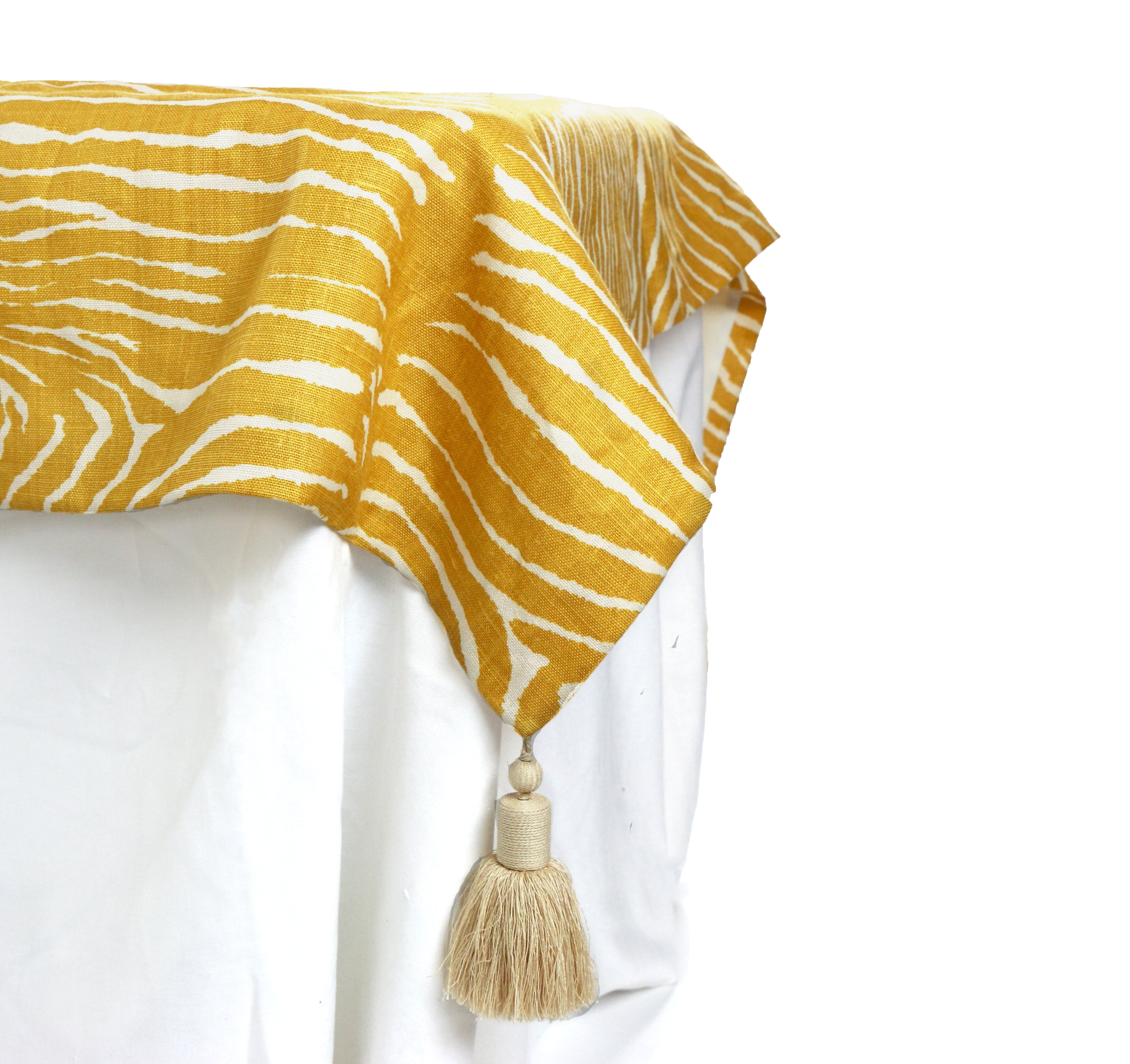 Brunschwig & Fils Le Zebre Table Overlay - Danielle D Rollins