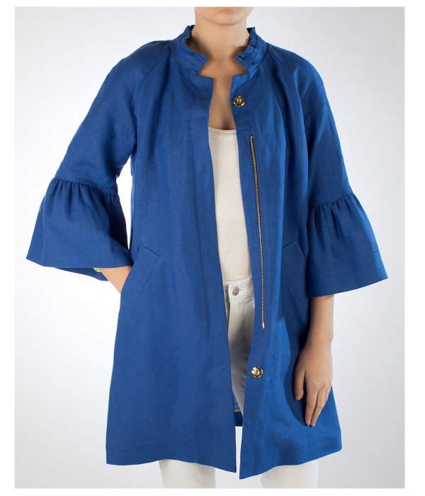 Lilly Jacket in Solid Linen - Danielle D Rollins