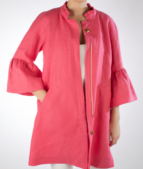 Lilly Jacket in Solid Linen - Danielle D Rollins