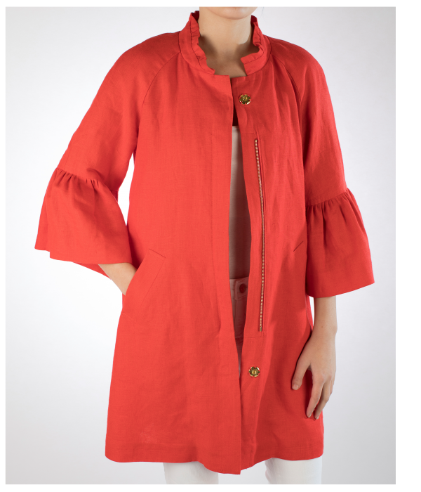 Lilly Jacket in Solid Linen - Danielle D Rollins