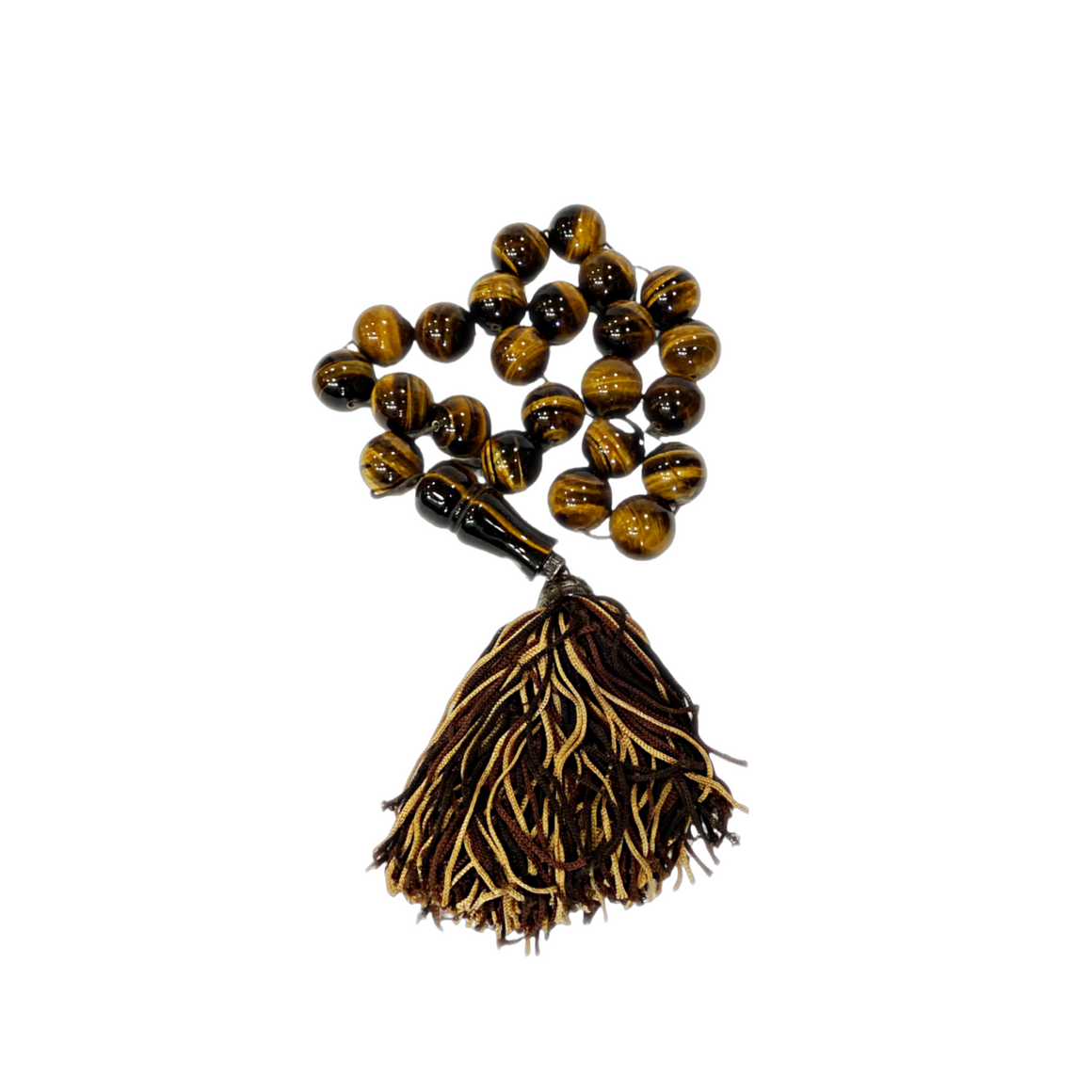 Tiger's Eye Decorative Beads with Tassel