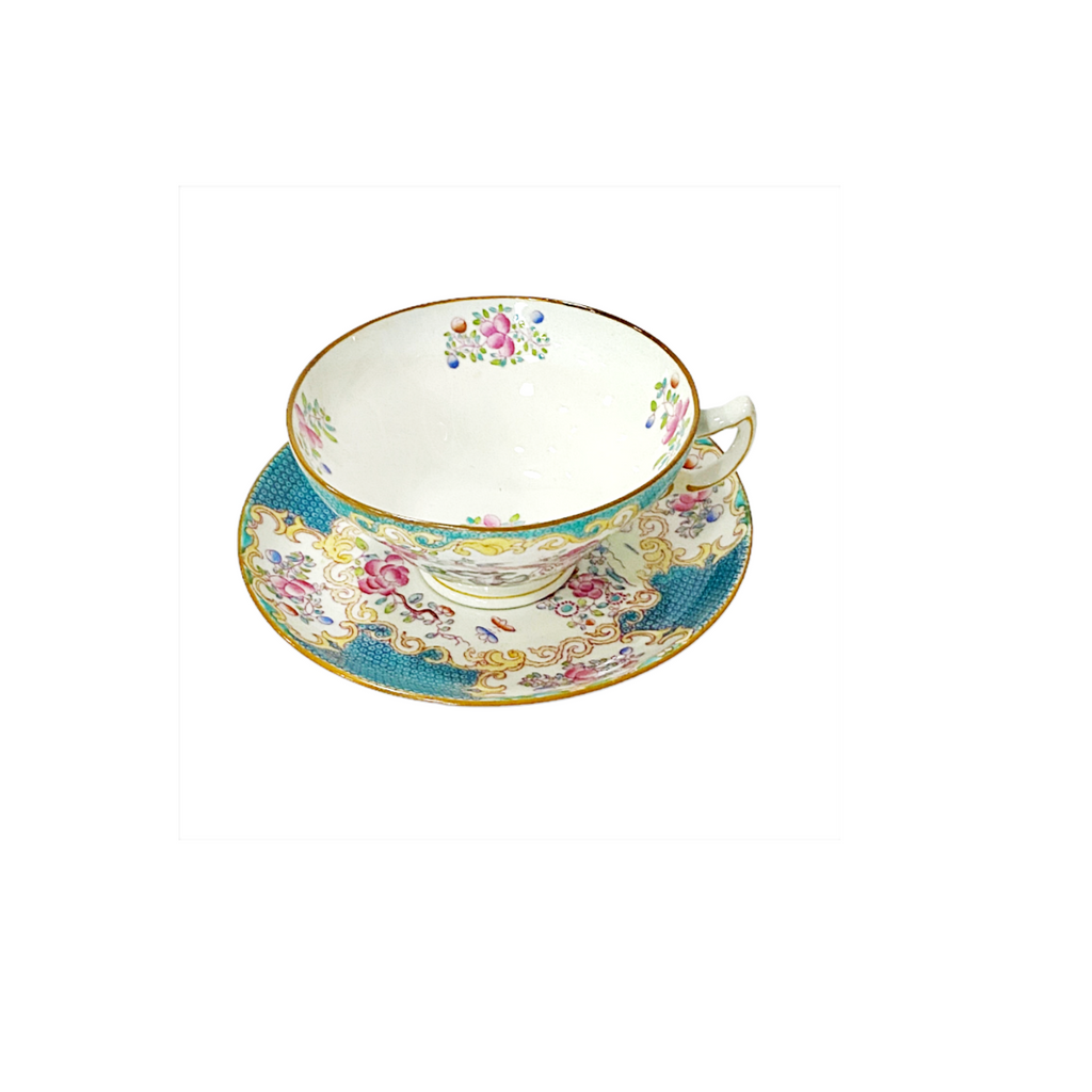 Vintage Tea Cup & Saucer Set, Mintons England