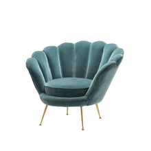 Art Deco Inspired Upholstered Shell Occasional Chair