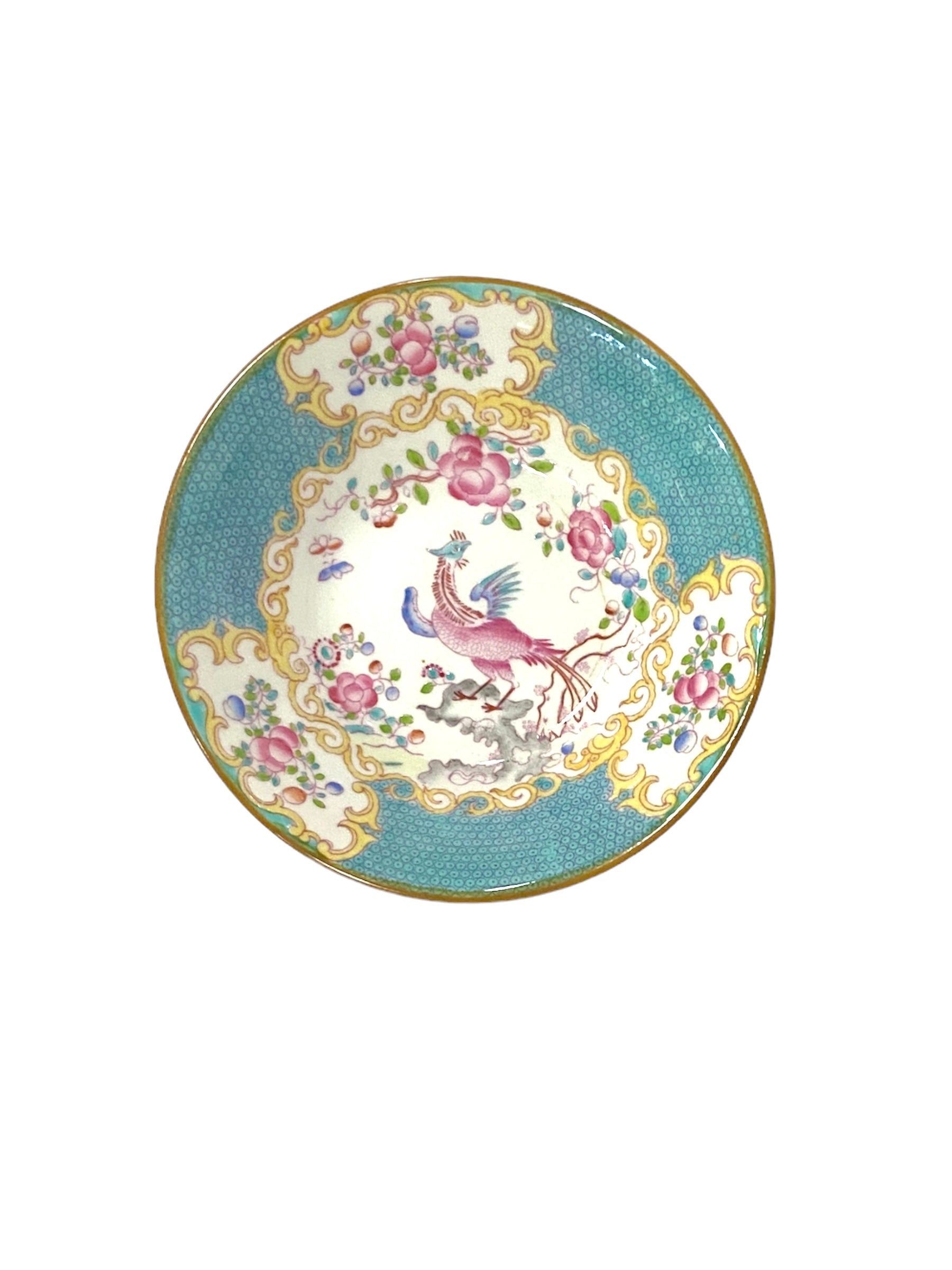 Minton Turquoise "Cockatrice" Bowl