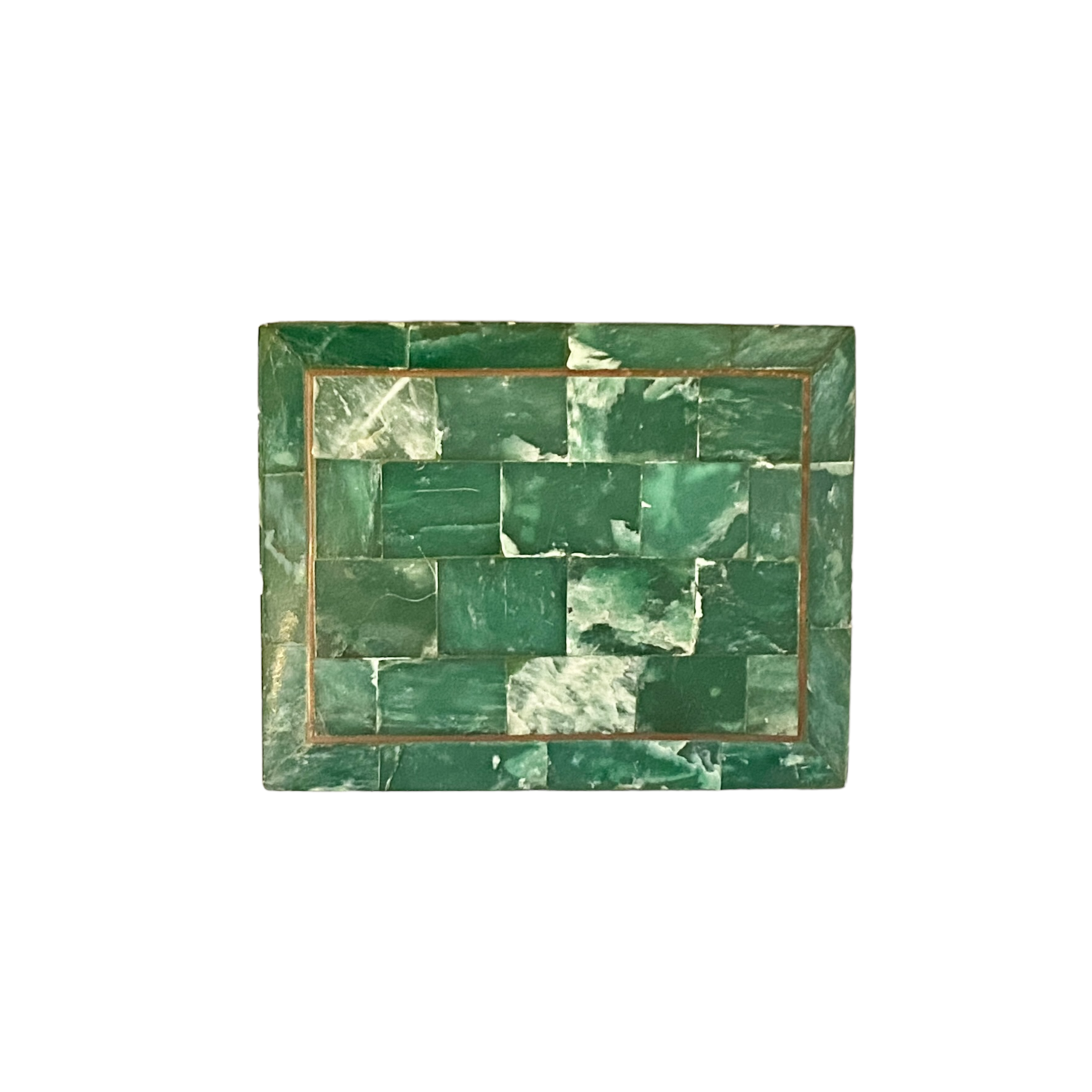 Vintage Malachite Tessellated Box