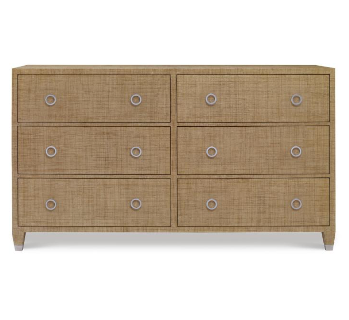 Raffia 6 Drawer Dresser