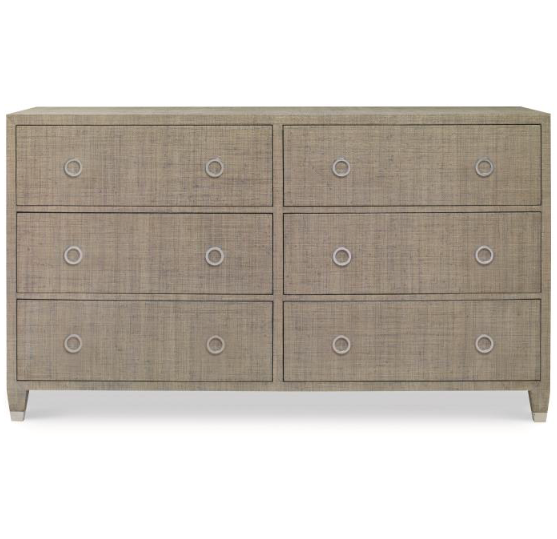 Raffia 6 Drawer Dresser