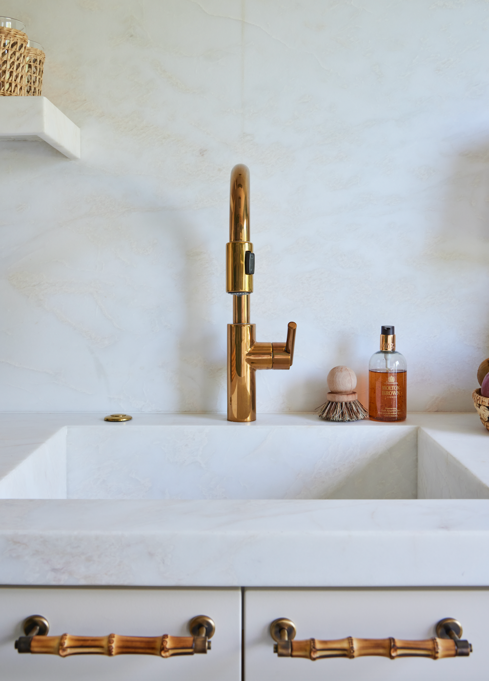 Bamboo and Brass Pulls