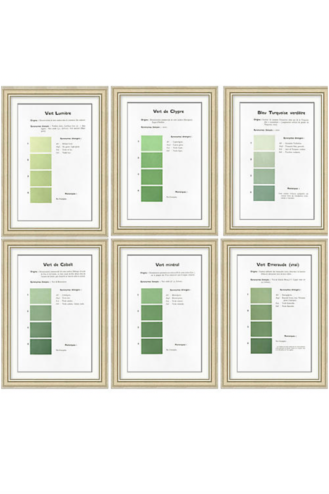 Danielle Rollins Green Collecetion A-F