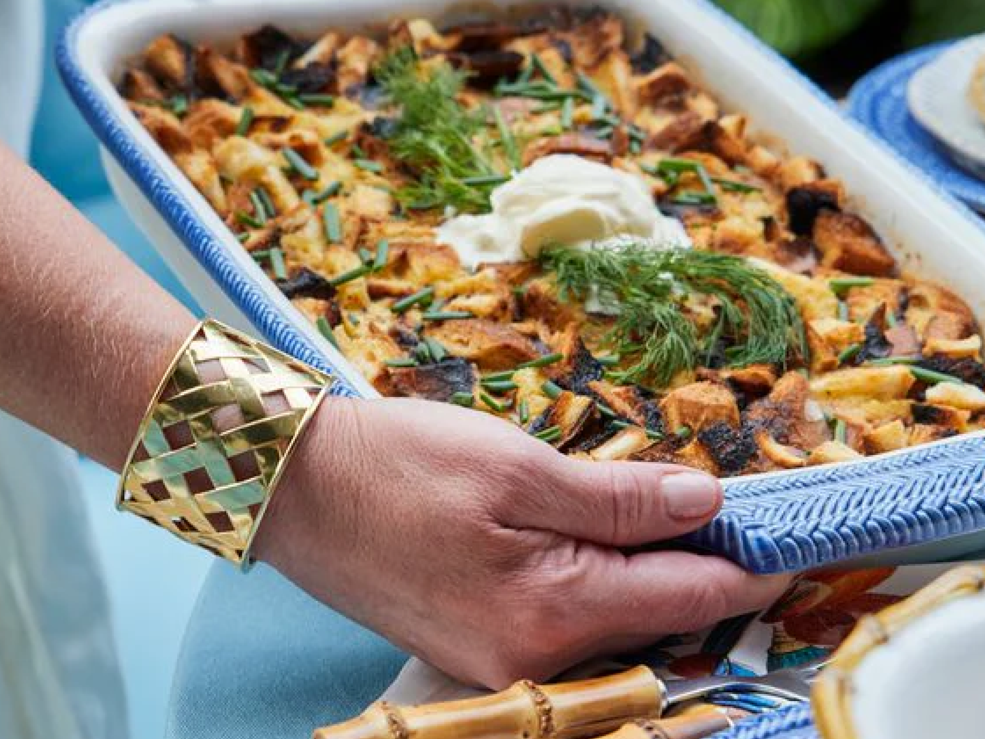 Summer Entertaining Series: Smoked Salmon Potato Hash Brown Casserole