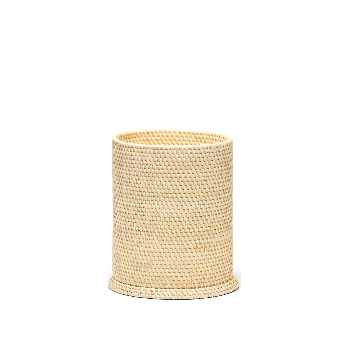Dalton Round Wastebasket - Cream