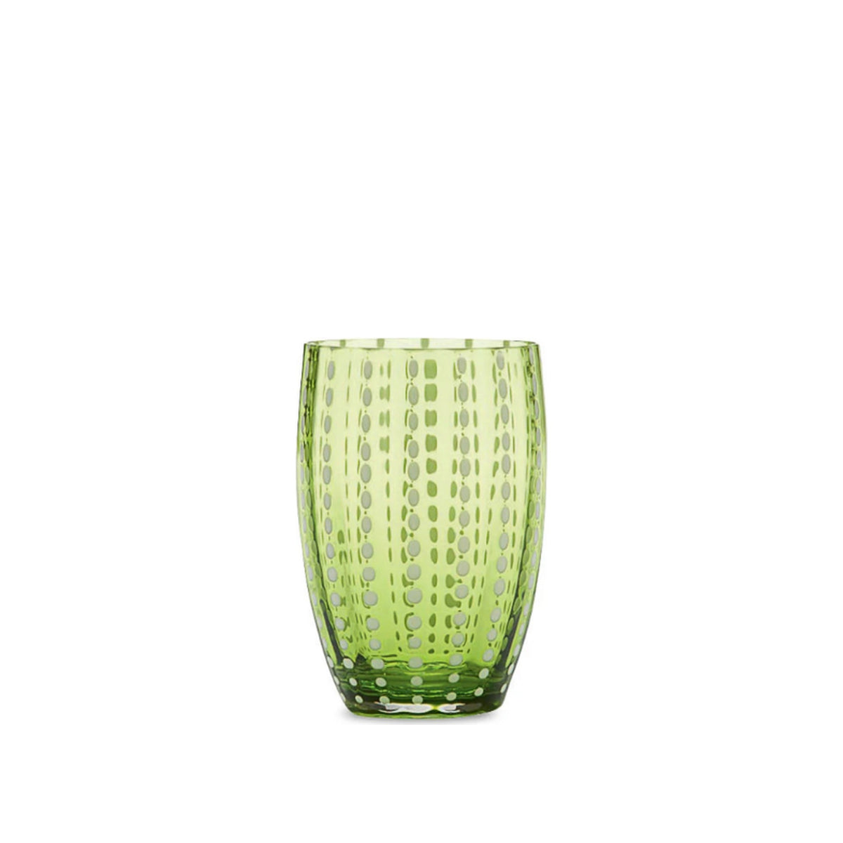 Single Apple Green Perle Tumbler, shown alone on a white background