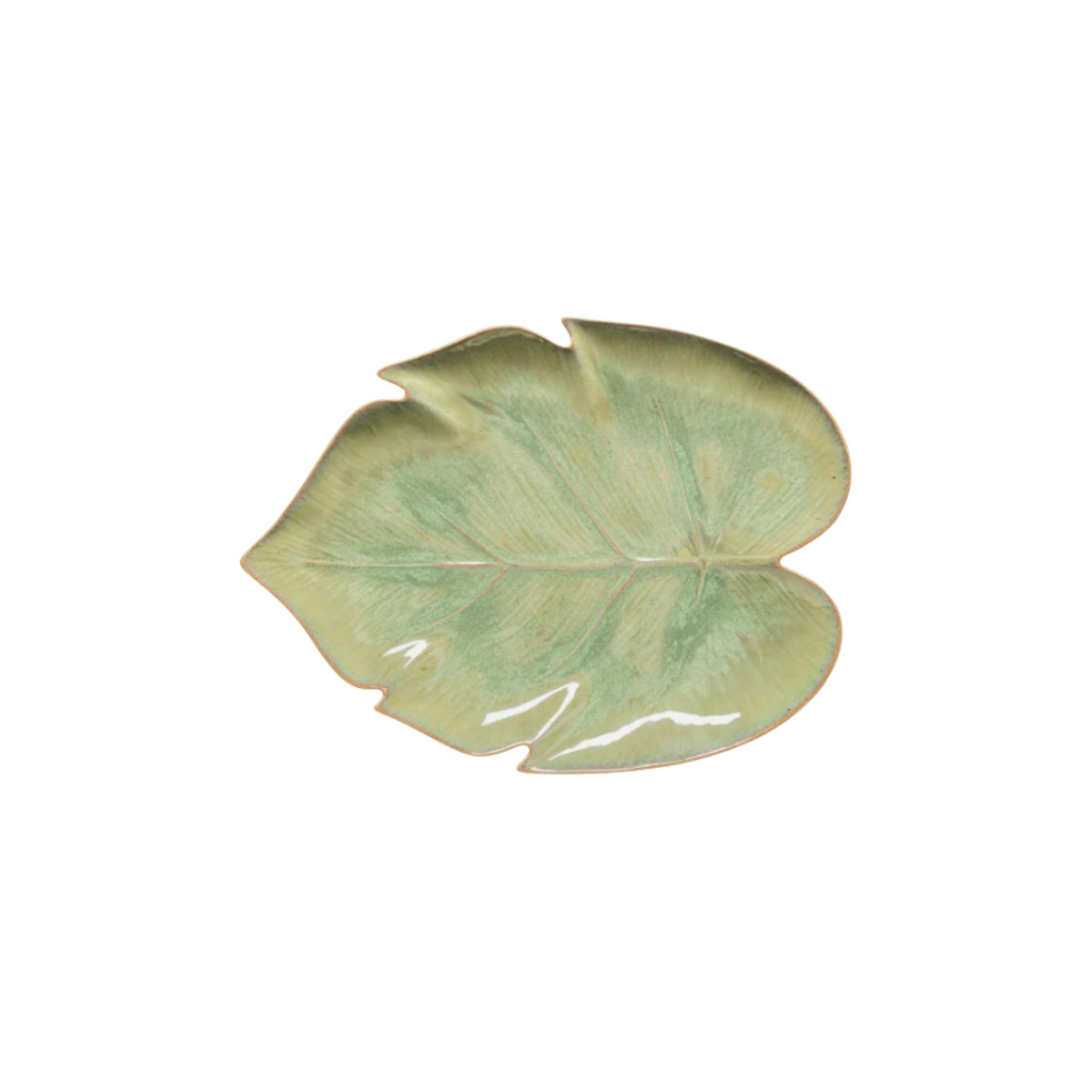 Monstera Leaf Plate, shown alone on a white background