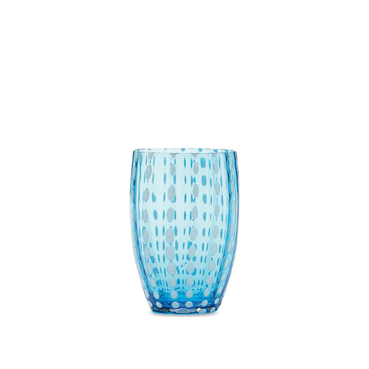 Single Perle Aqua Tumbler, shown alone on a white background