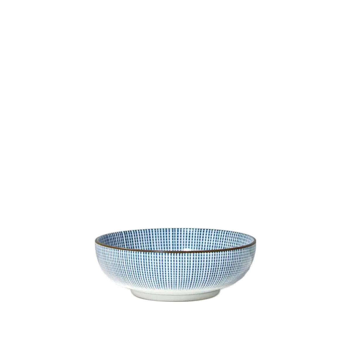 Sendan Tokusa 5 Small Shallow Bowl, shown on a white background