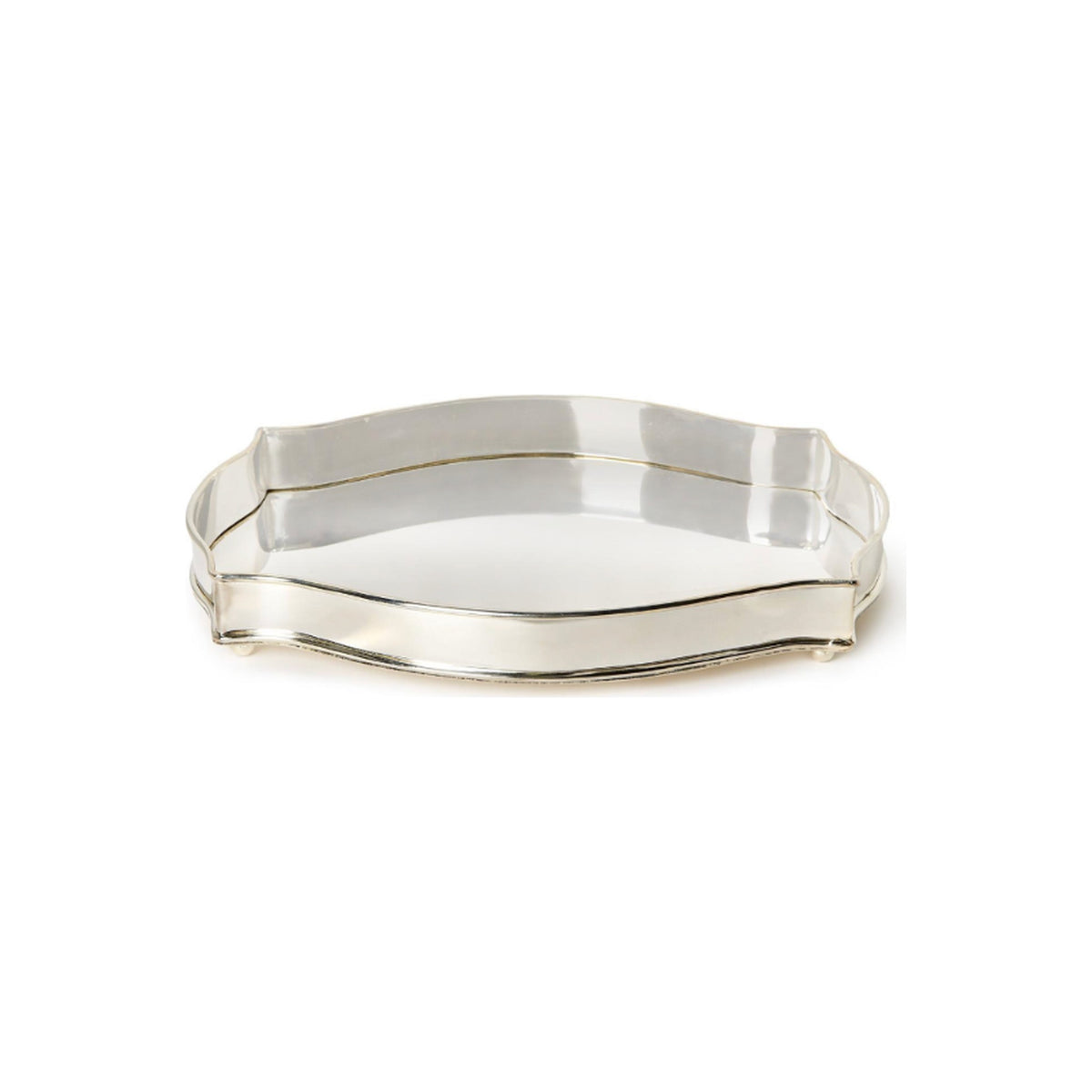 Silver Serving / Desk Tray, shown alone on a white background