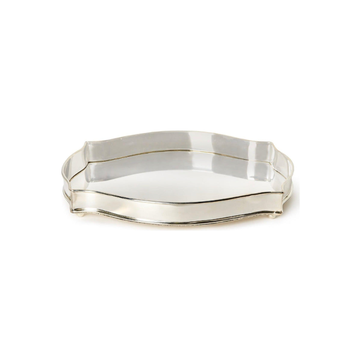 Silver Serving / Desk Tray, shown on a white background