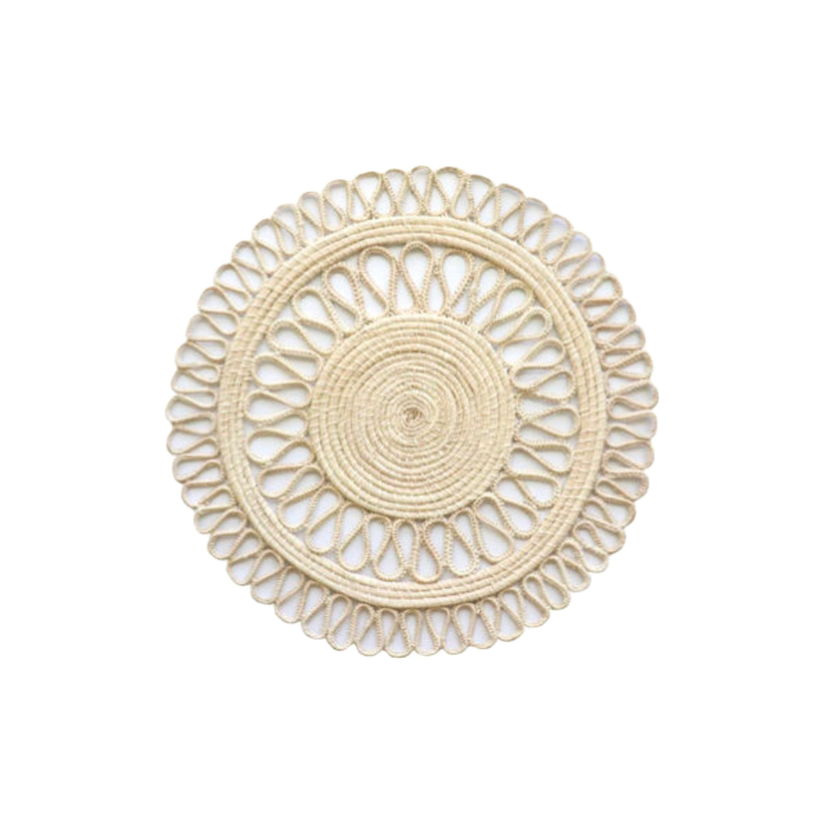 Handwoven Magnolia Dos Placemat, shown on a white background