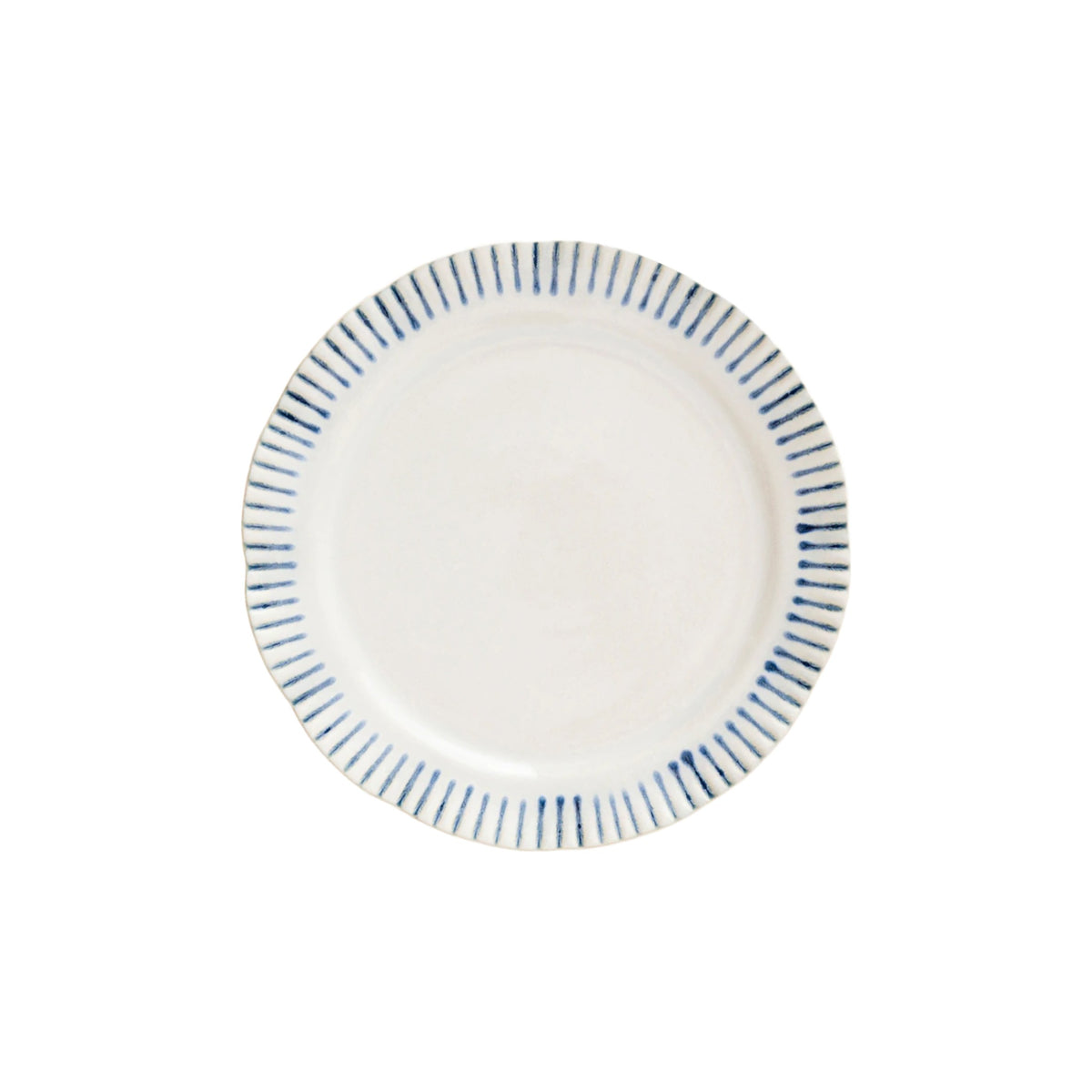 Sitio Stripe Dinner Plate, shown alone on a white background