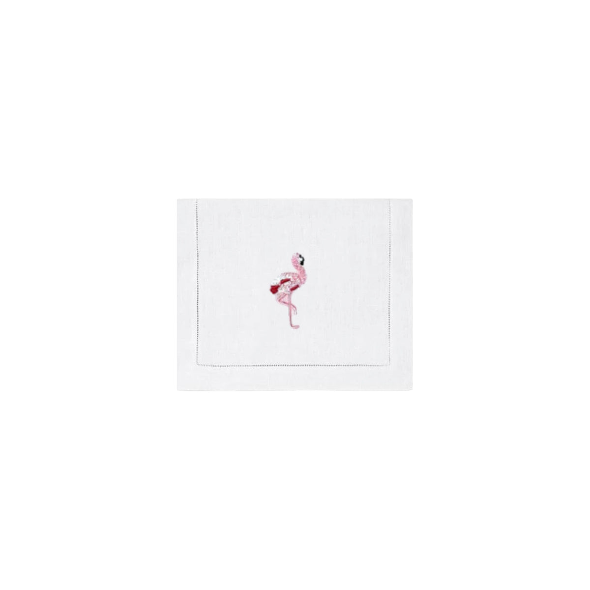 Pink Flamingo Cocktail Napkins, Set of 4, shown on a white background