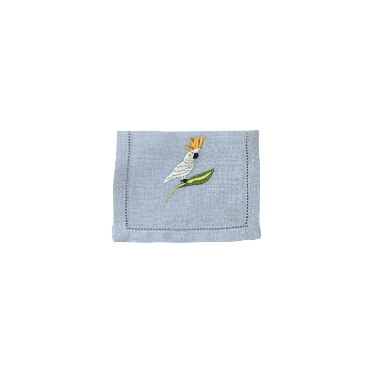 Cockatoo Cocktail Napkins, Set of 4, shown on a white background
