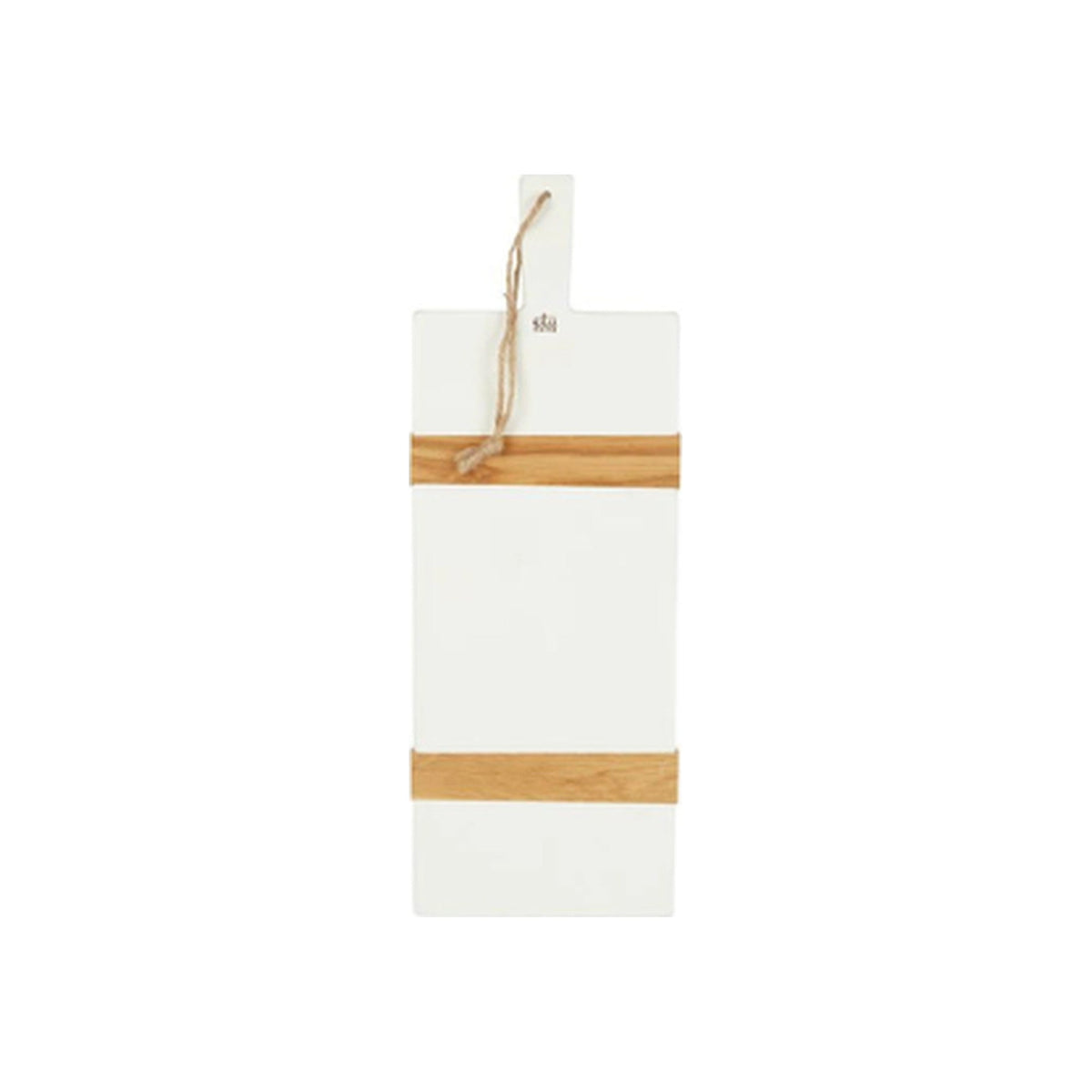 White Rectangle Mod Charcuterie Board, shown on a white background