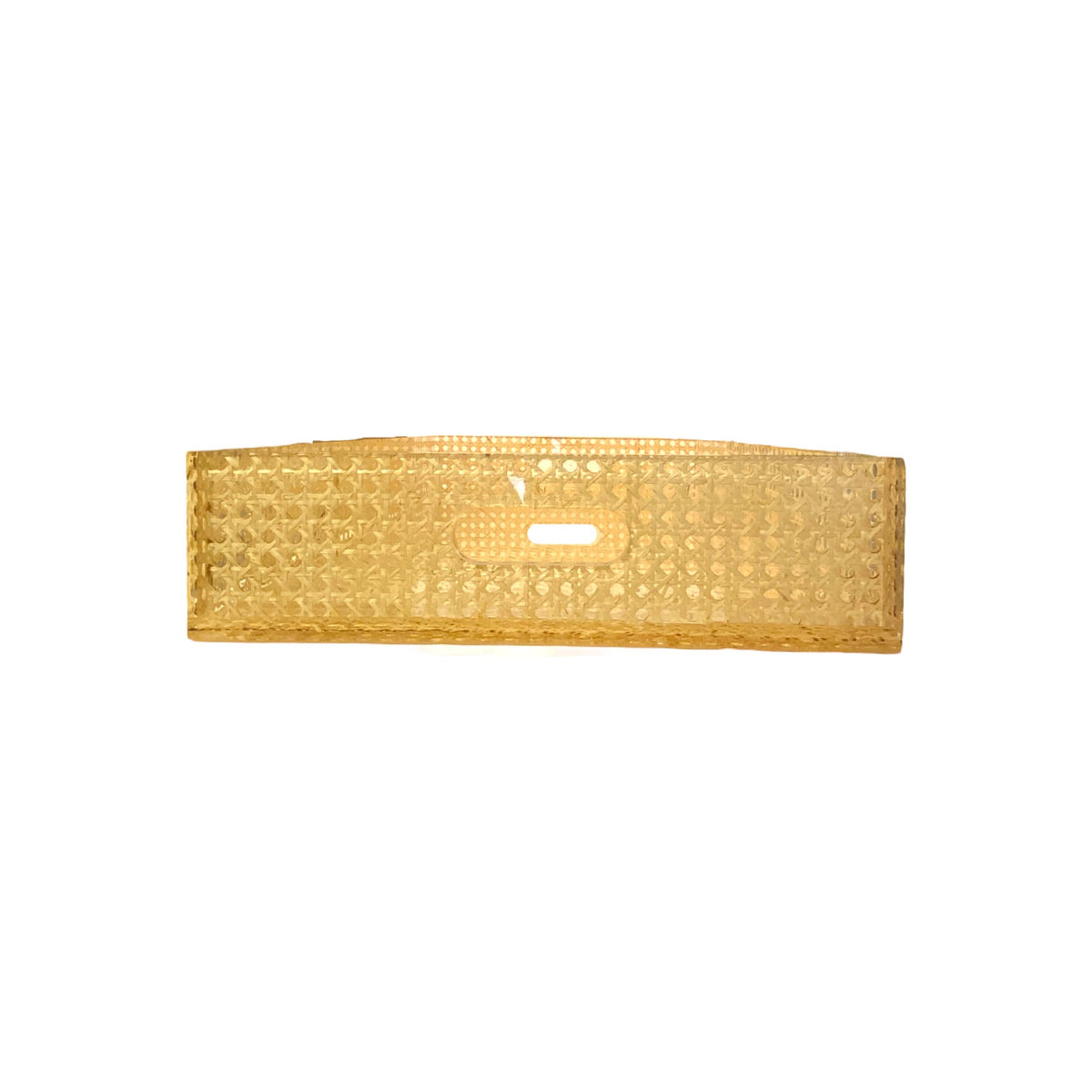 Acrylic and Cane Bar Tray, shown on a white background