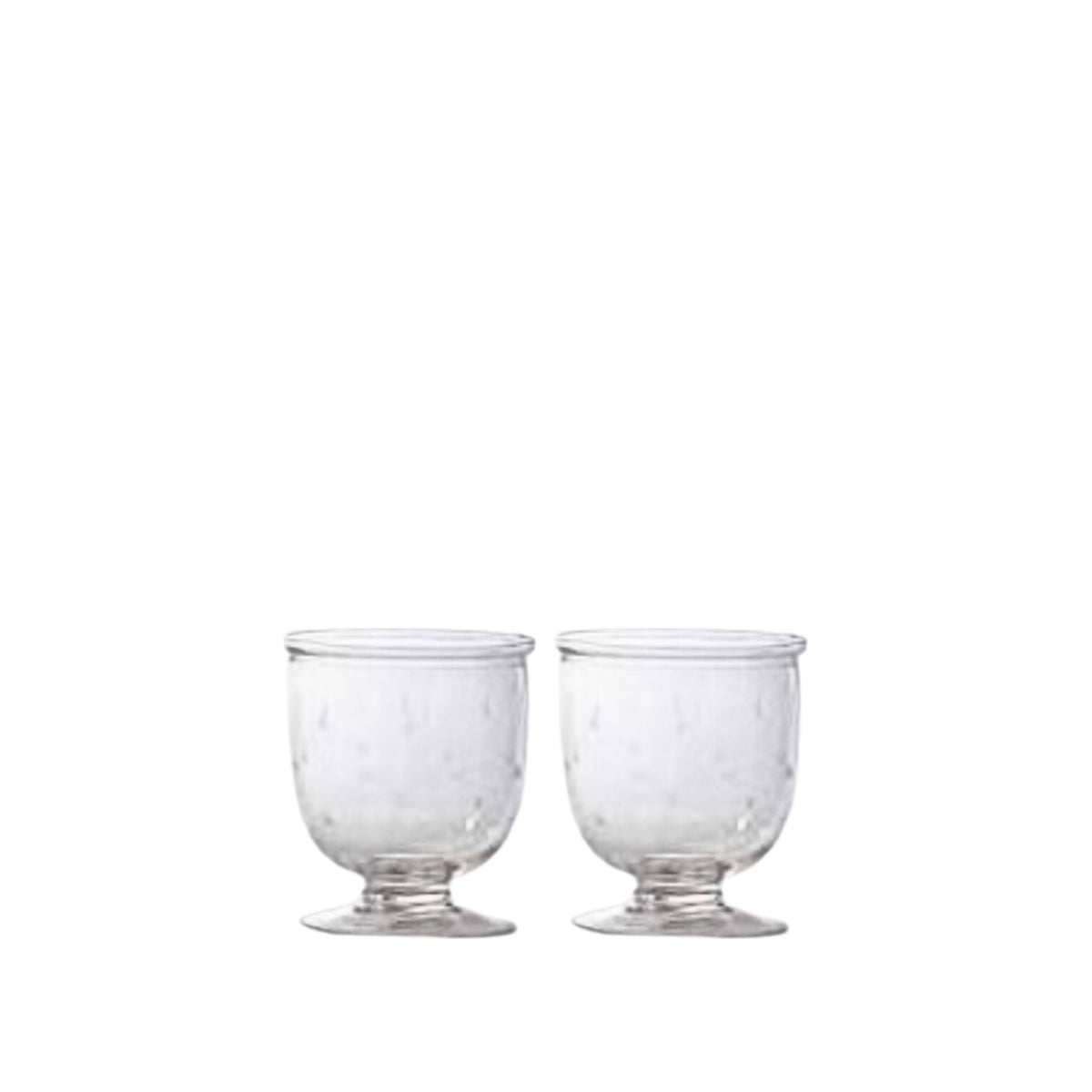 A Pair, Extra Small Etched Star Hurricanes, shown on a white background