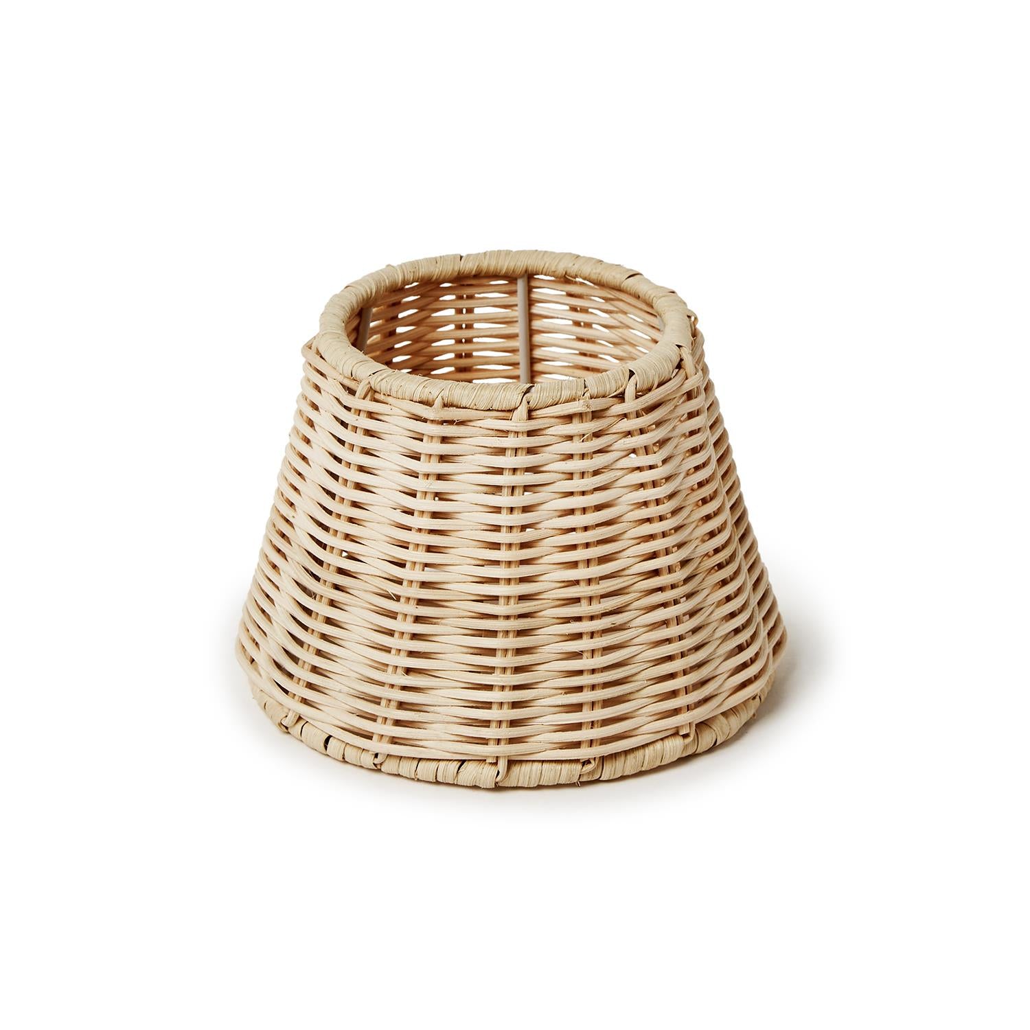 Rattan Lamp Shade Cover with Straight Edge for Rechargeable Lights