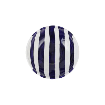 Amalfitana Cobalt Blue Striped Cereal Bowl